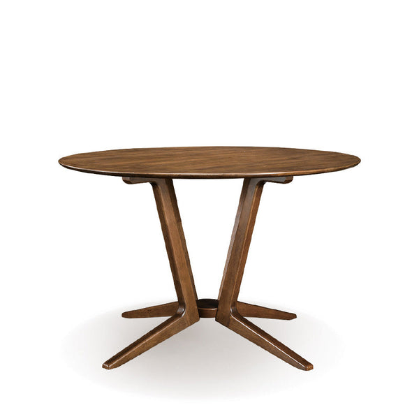 Aria Round Table Solid Wood Walnut