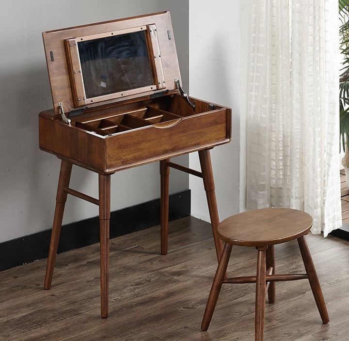 Camilla Dressing Table Solid Wood Walnut