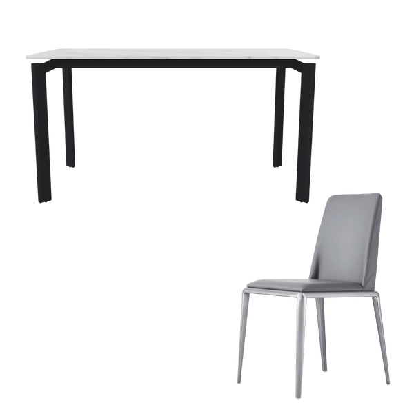 [Summer Sale] Casey Dining Set with 4x Lacey Chairs - Penta Living